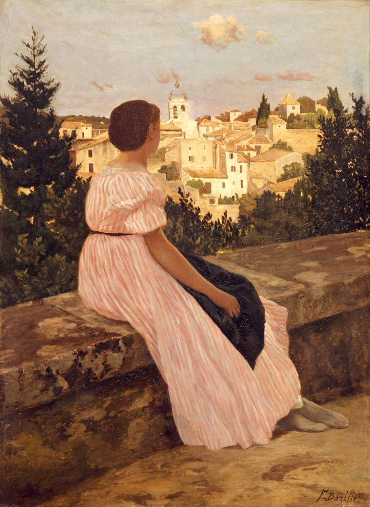Frederic Bazille Pembe Elbise