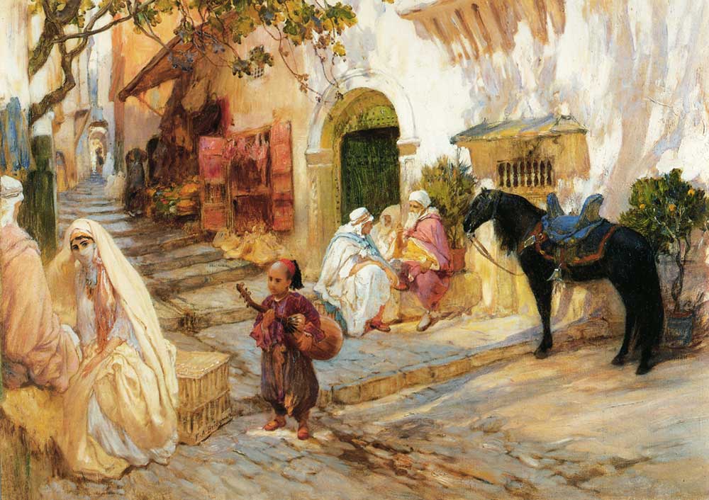 Frederick Arthur Bridgman Cezayir'de Sokak