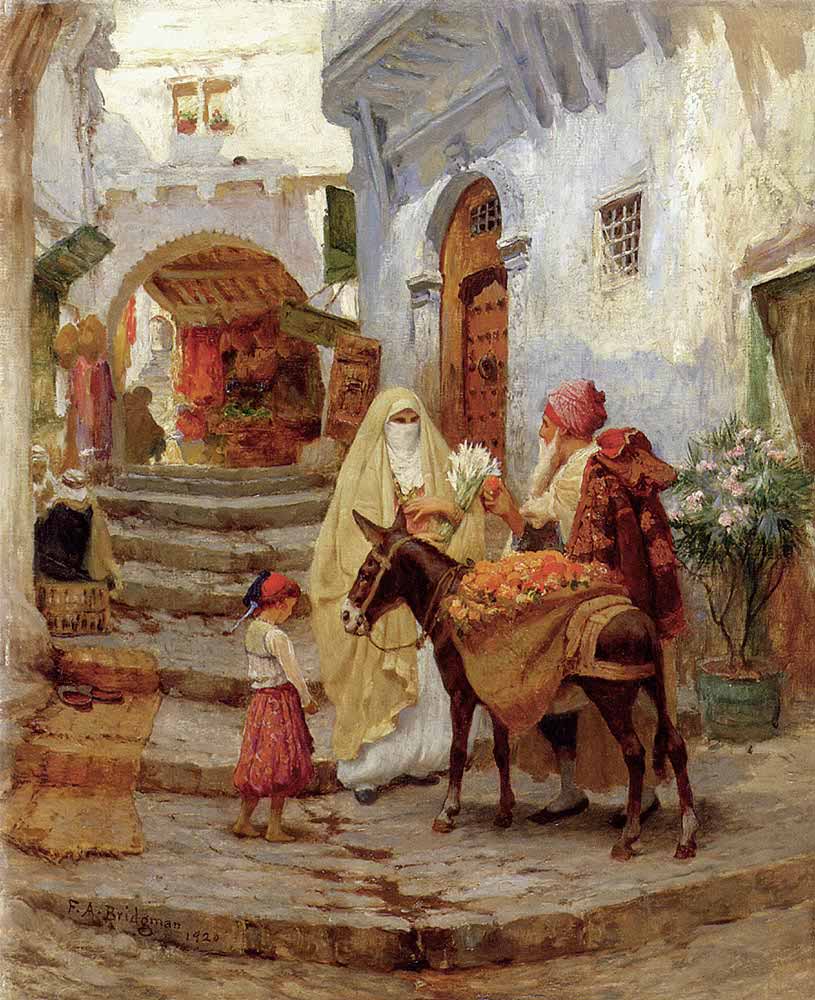 Frederick Arthur Bridgman Portakal Satıcısı