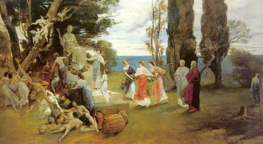 Friedrich August von Kaulbach Arkadya'da