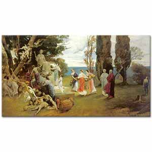 Friedrich August von Kaulbach Arkadya'da
