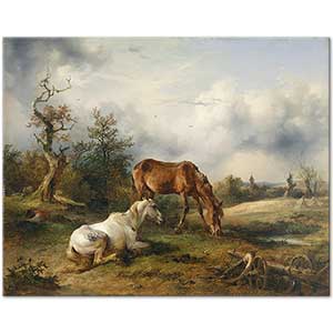 Friedrich Gauermann İki At
