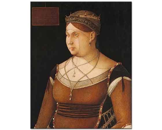 Gentile Bellini Kıbrıs Kraliçesinin Portresi