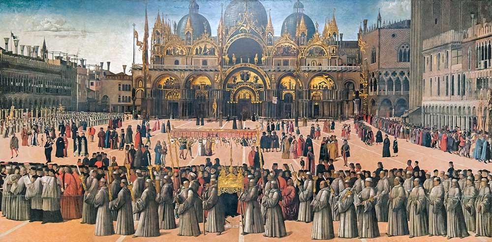 Gentile Bellini San Marco Meydanında Tören