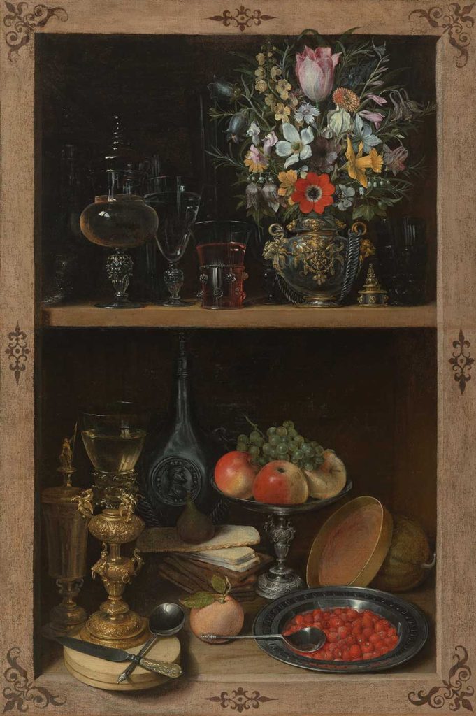 Georg Flegel Meyve ve Çiçekler ile Niş