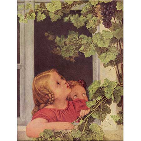 Georg Friedrich Kersting Pencerede Çocuk
