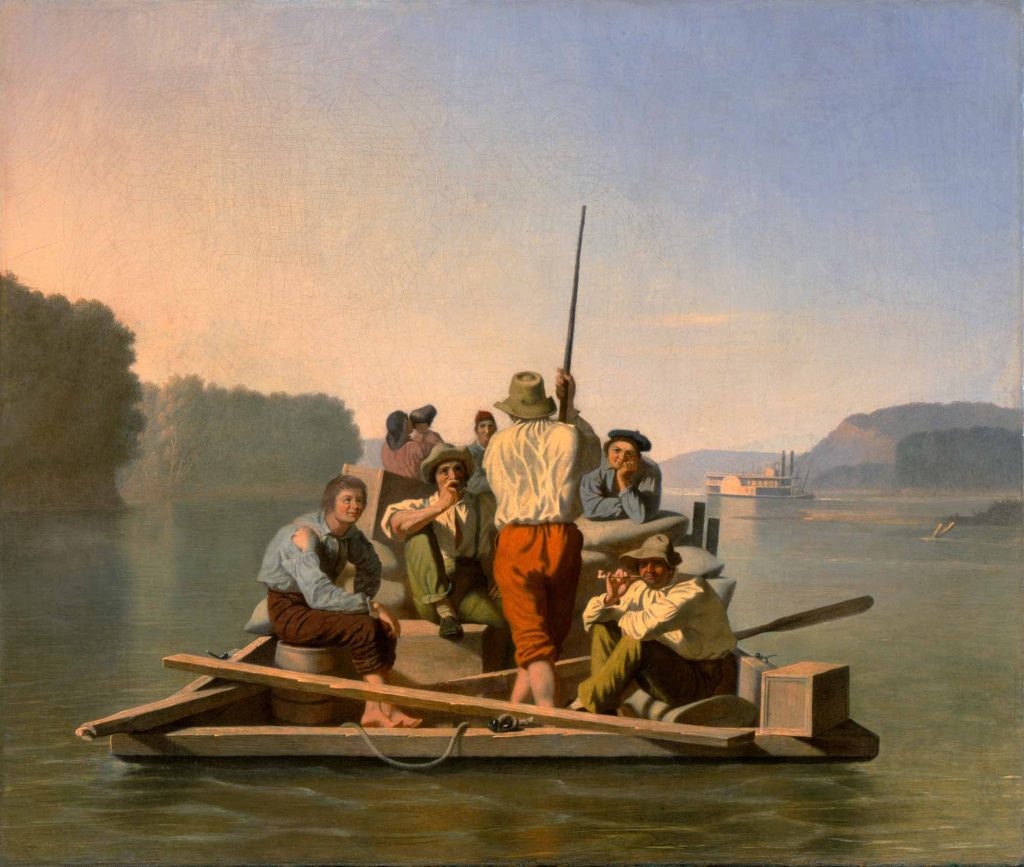 George Caleb Bingham Salda Yavaşça Gidiş