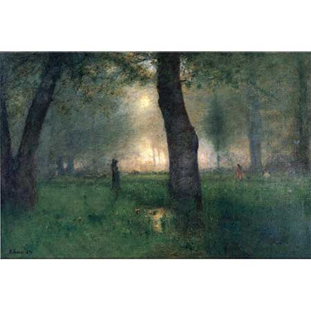 George Inness Alabalık Avı