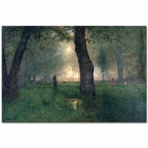 George Inness Alabalık Avı