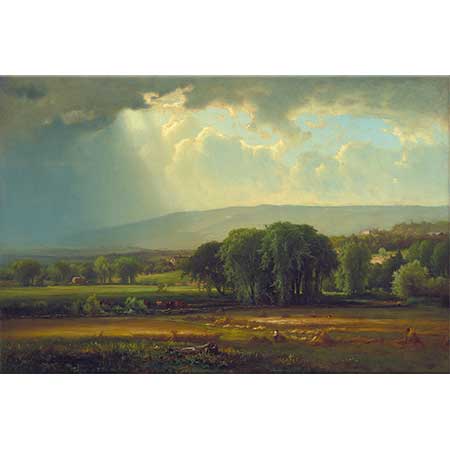 George Inness Delaware Vadisinde Hasat Sahnesi