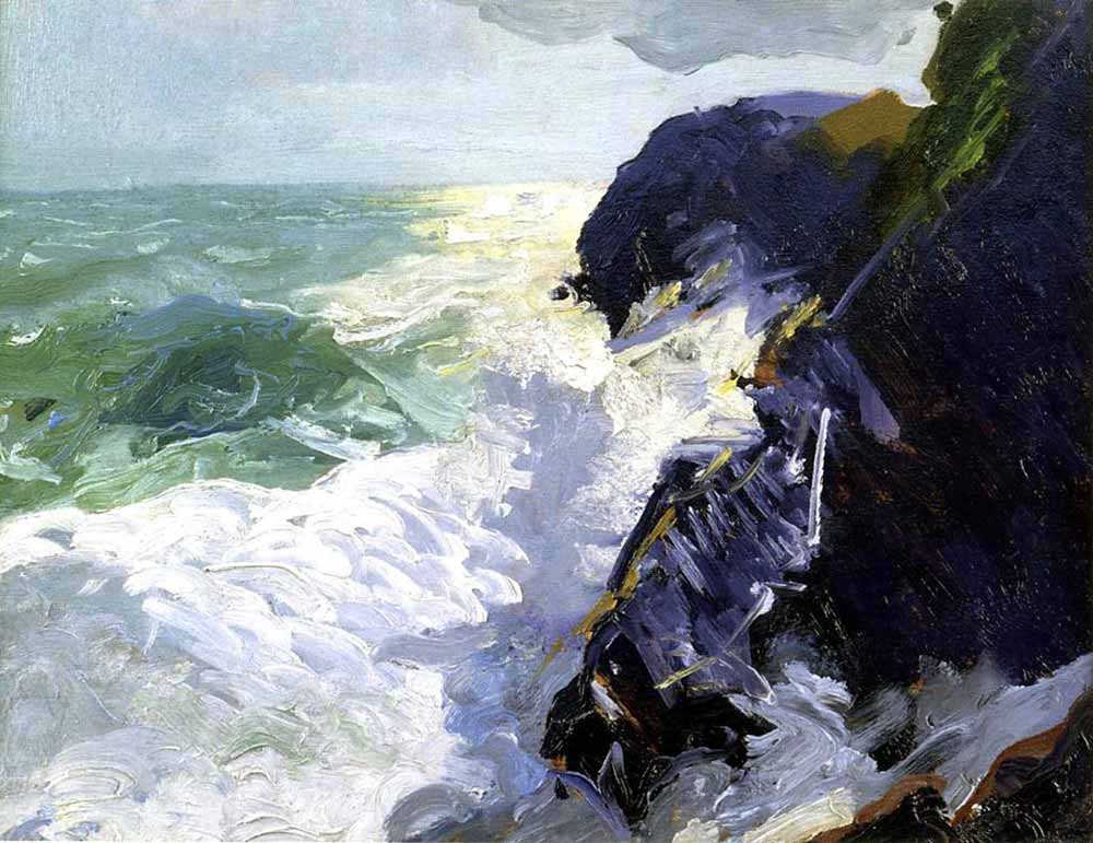 George Wesley Bellows Güneş ve Çarpan Dalgalar