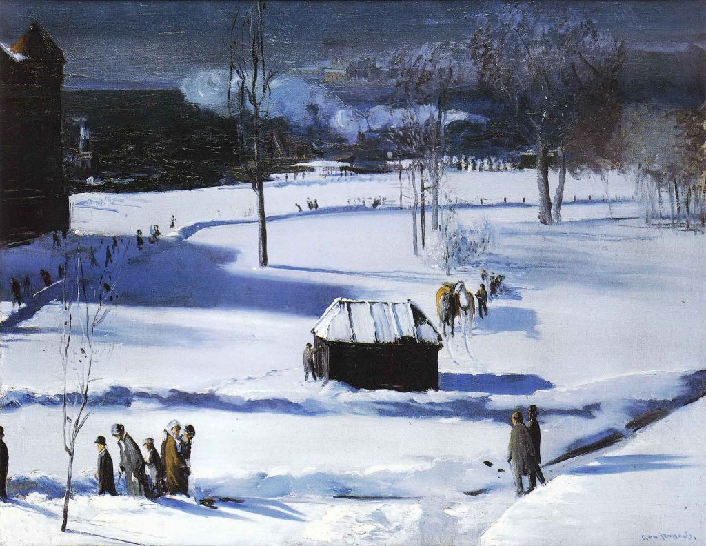 George Wesley Bellows Mavi Örtü