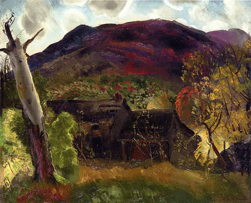 George Wesley Bellows Ölü Ağaç ve Yıkık Ev