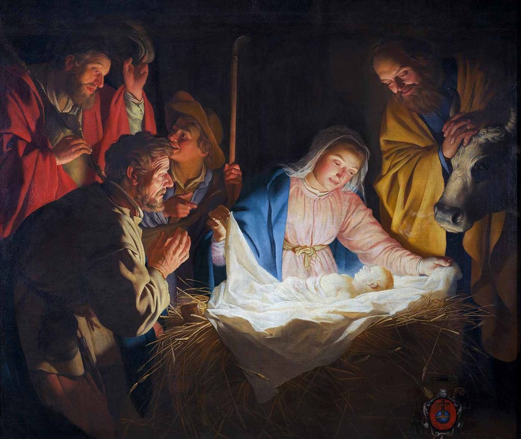 Gerard van Honthorst Çobanların Tazimi 02