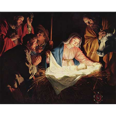 Gerard van Honthorst Çobanların Tazimi 02