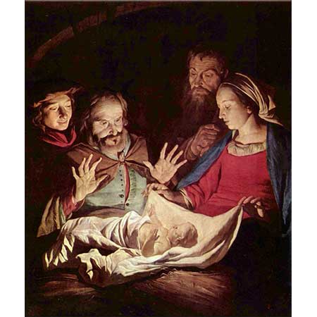 Gerard van Honthorst Çobanların Tazimi