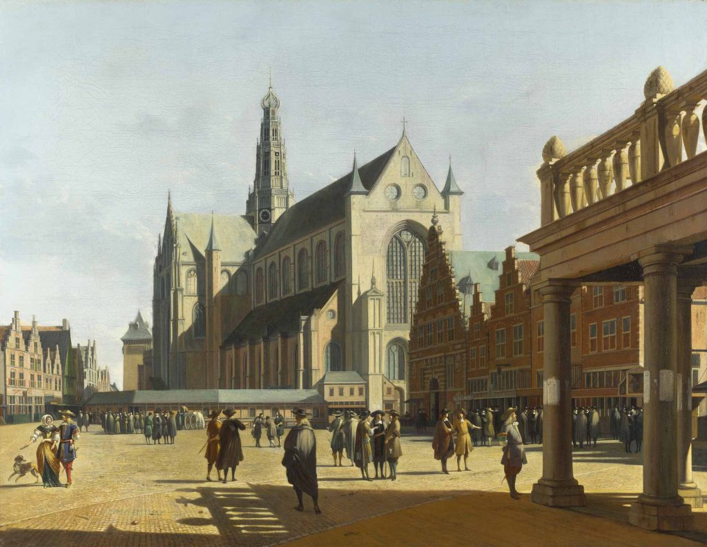 Gerrit Adriaensz Berckheyde Pazar Yeri ve Büyük Kilise Haarlem