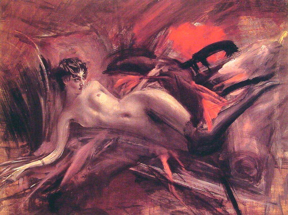 Giovanni Boldini Yatan Nü