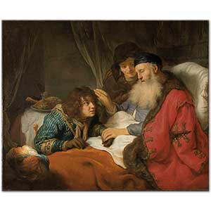 Govert Flinck İshak Yakub'u Kutsarken
