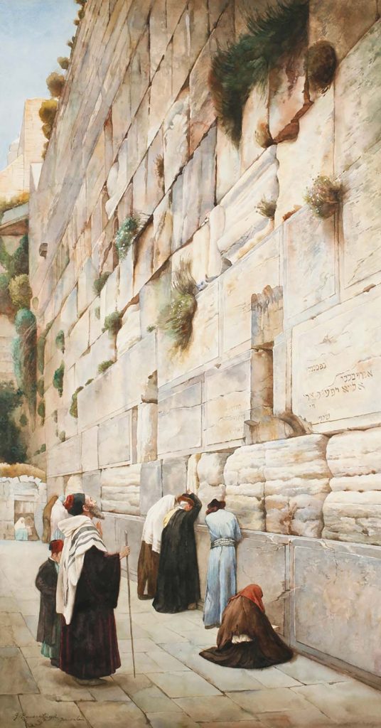 Gustav Bauernfeind Ağlama Duvarı Kudüs