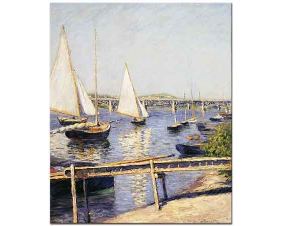 Gustave Caillebotte Kıyıda Yelkenliler