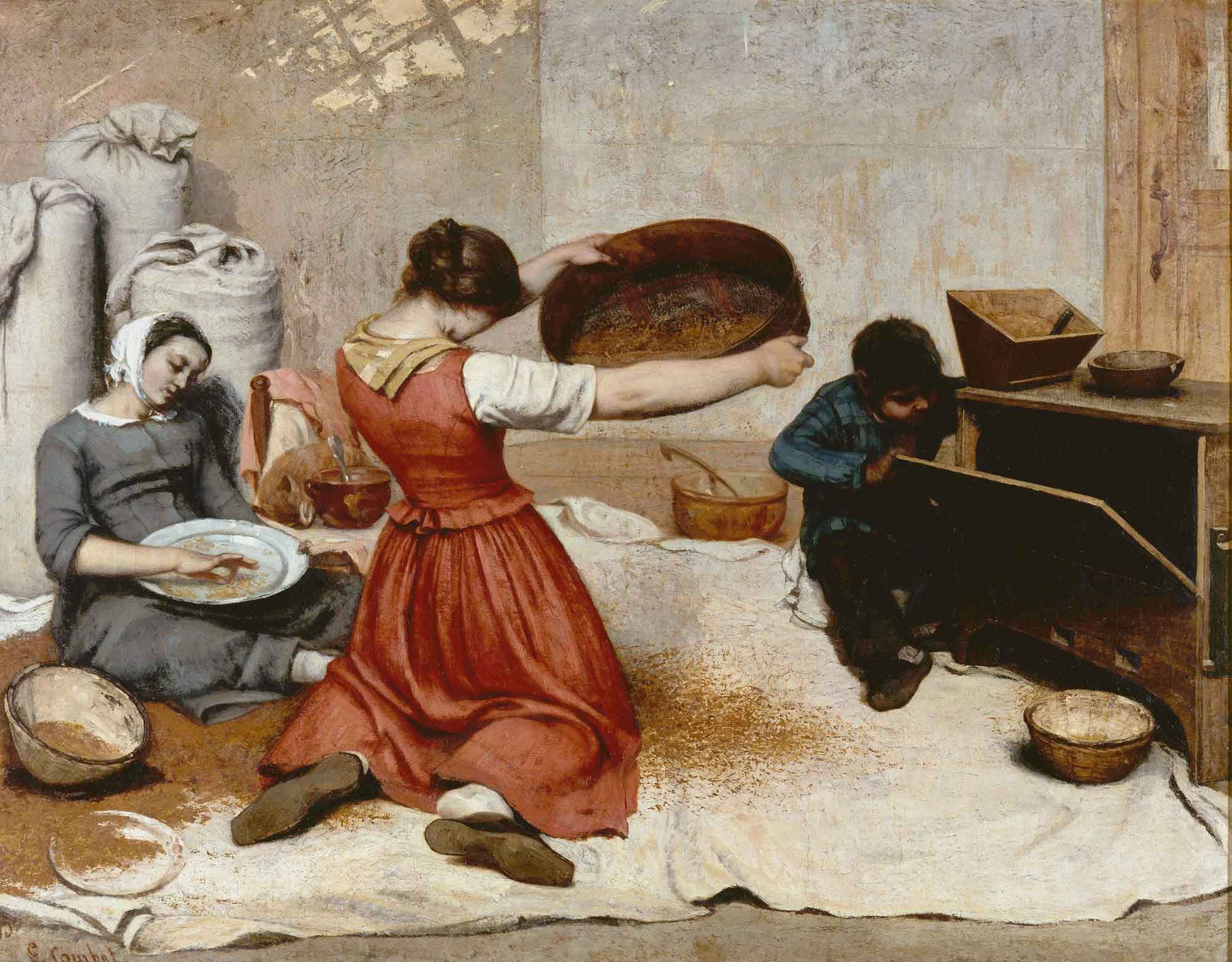Gustave Courbet Elek Yapanlar