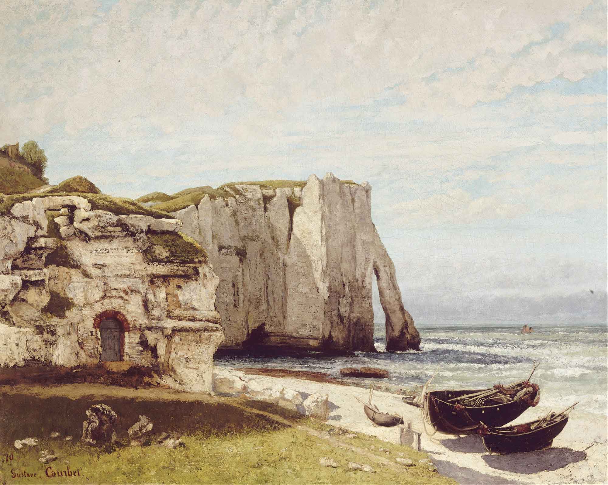 Gustave Courbet Etreta Sahili