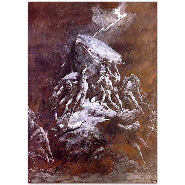 Gustave Dore Titanların Çarpışması