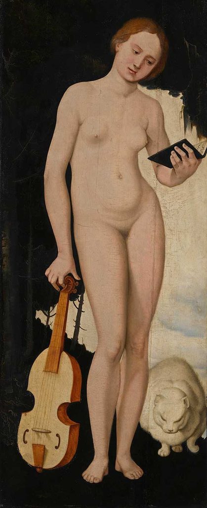 Hans Baldung Grien Müzik Kitabı ile Alegorik Kadın Figürü