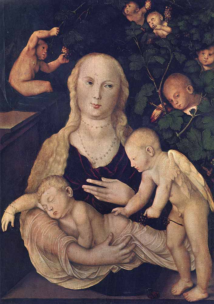 Hans Baldung Grien Meryem Üzüm Bahçesinde