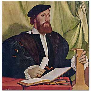 Hans Holbein Younger Kitaplar ve Ud ile Portre