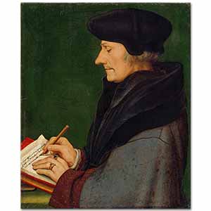 Hans Holbein Younger Rotterdam'lı Erasmus Yazı Kağıdı ile