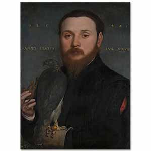Hans Holbein Younger Soylu ve Kuşu