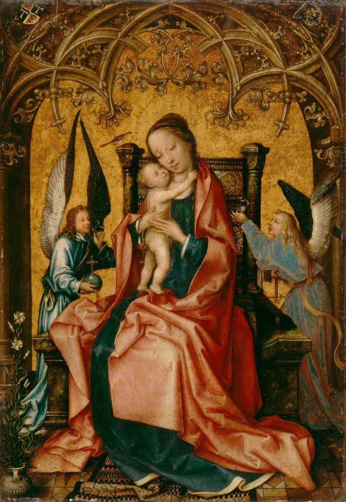 Hans Holbein the Elder Meryem'e Taç Giydirilirken