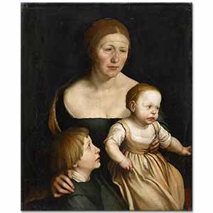 Hans Holbein the Elder Sanatçının Karısı ve Çocukları