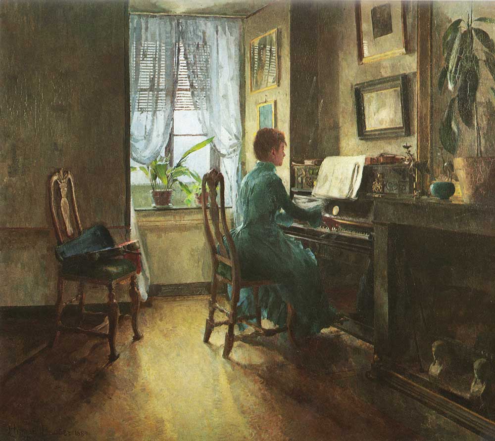 Harriet Backer Evimde