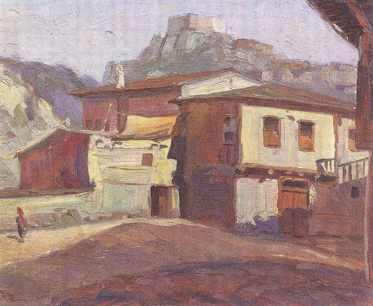 Hayri Çizel Eski Ankara Evleri Peyzaj istanbul sanat evi