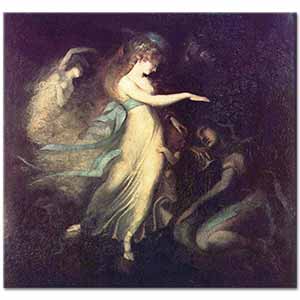 Heinrich Füssli Prens Arthur ve Peri Kraliçesi