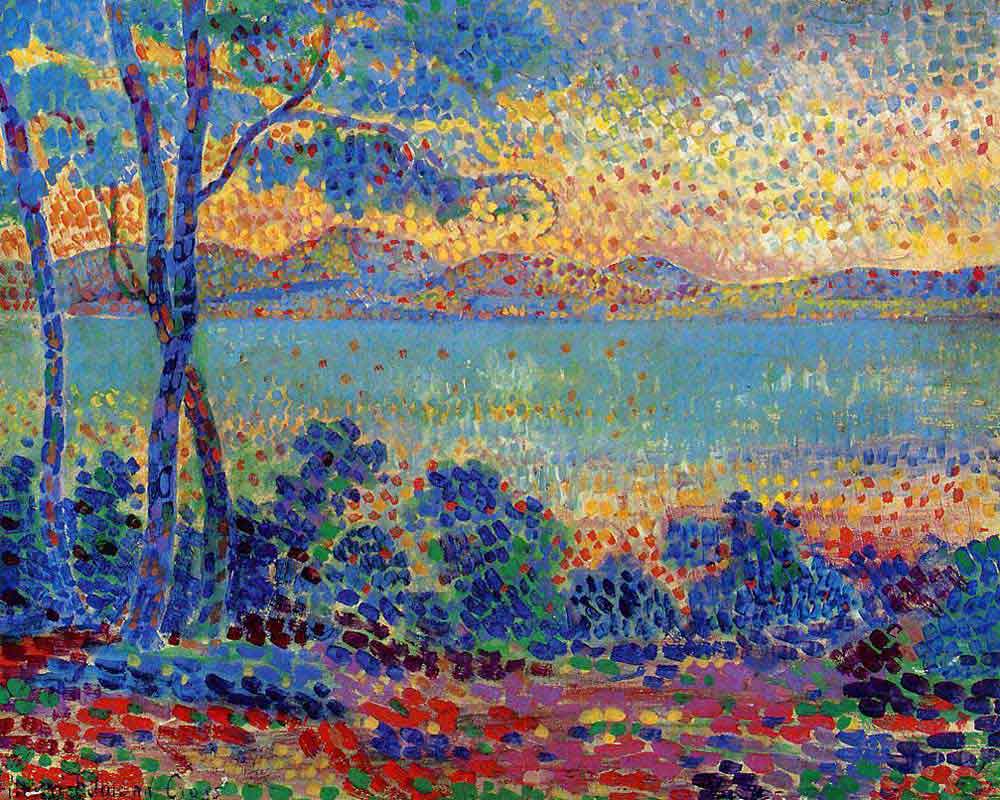 Henri Edmond Cross Deniz Manzarası ve Ağaç