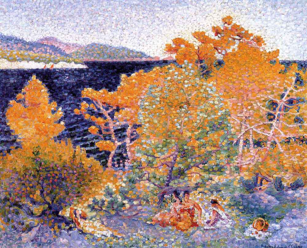 Henri Edmond Cross Su Kıyısında Öğle Uykusu