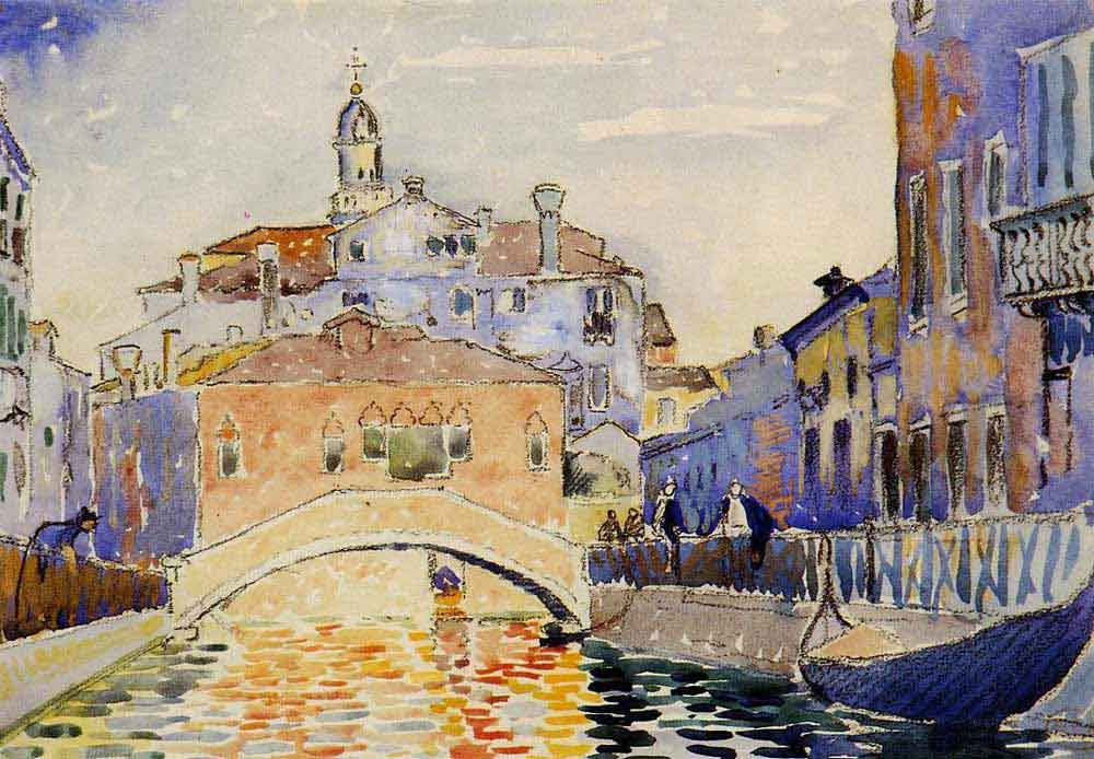 Henri Edmond Cross Venedik Kanalından Görünüm