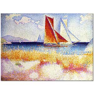 Henri Edmond Cross Yelkenli ve Sahil