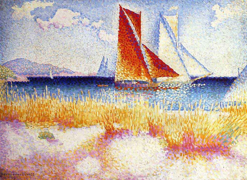 Henri Edmond Cross Yelkenli ve Sahil