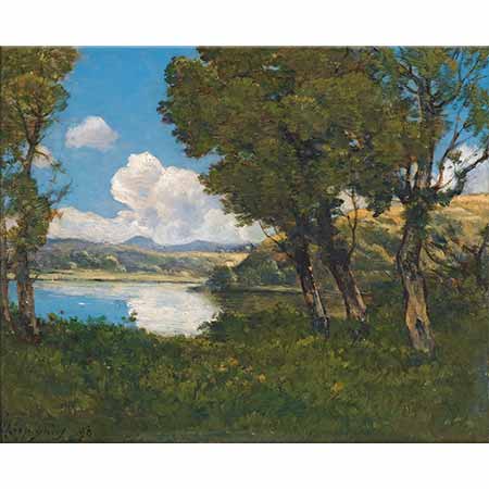 Henri Joseph Harpignies Göl Kıyısı