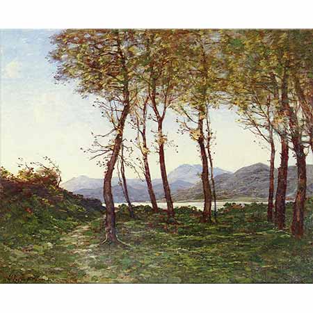 Henri Joseph Harpignies Menton Çevresi Le Royal