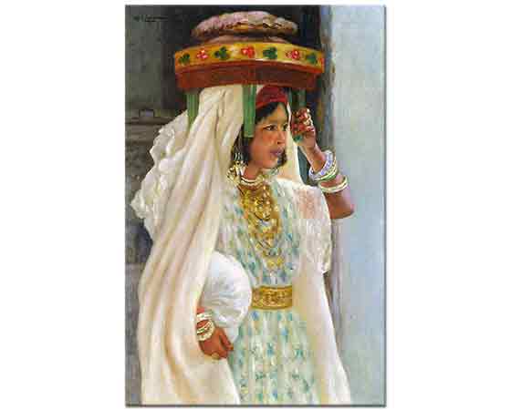 Henry d'Estienne Ekmek Taşıyan Arap Kız
