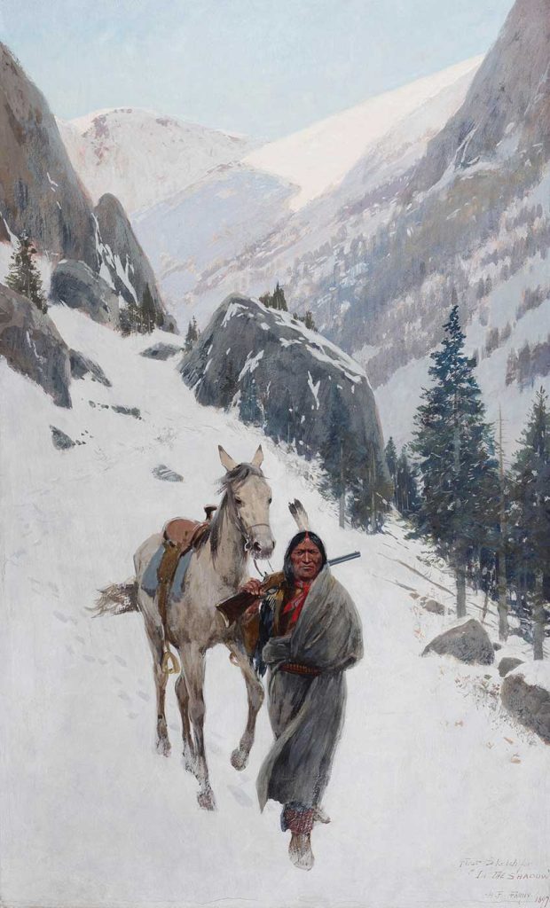 Henry Farny Kışın Geçitte