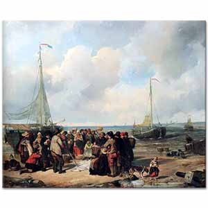 Herman Frederik Carel ten Kate Sahilde Balıkçılar