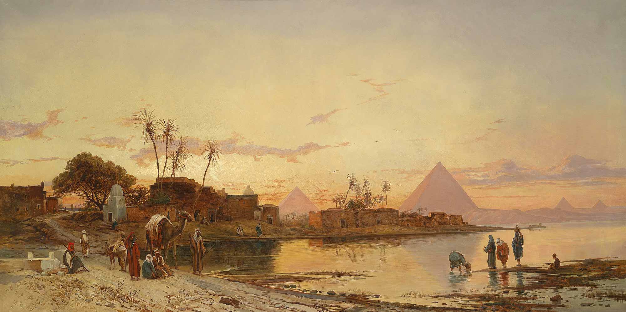 Hermann David Salomon Corrodi Nil Kıyısında Manzara