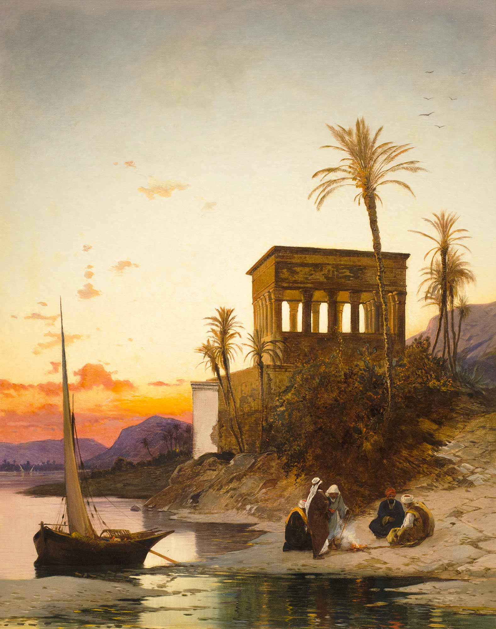 Hermann David Salomon Corrodi Nil üzerinde İmparatorluğun Kulübesi
